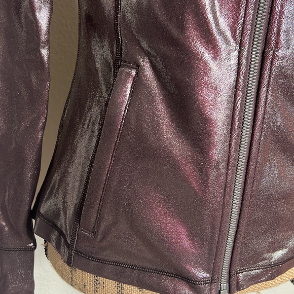 043.Lululemon Define hooded jacket shine radiant foil print French press sizes 8 - Picture 13 of 16
